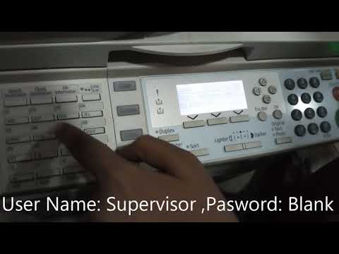 Ricoh mp 201 Admin Password reset Ricoh mp 2000, mp 2018, mp 1800