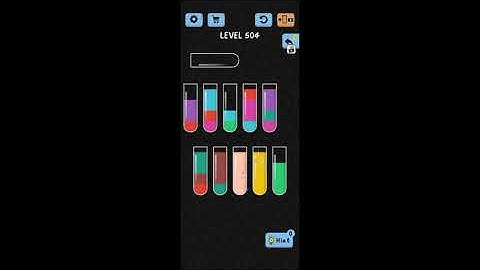 Water color game difficult rounds level 504
