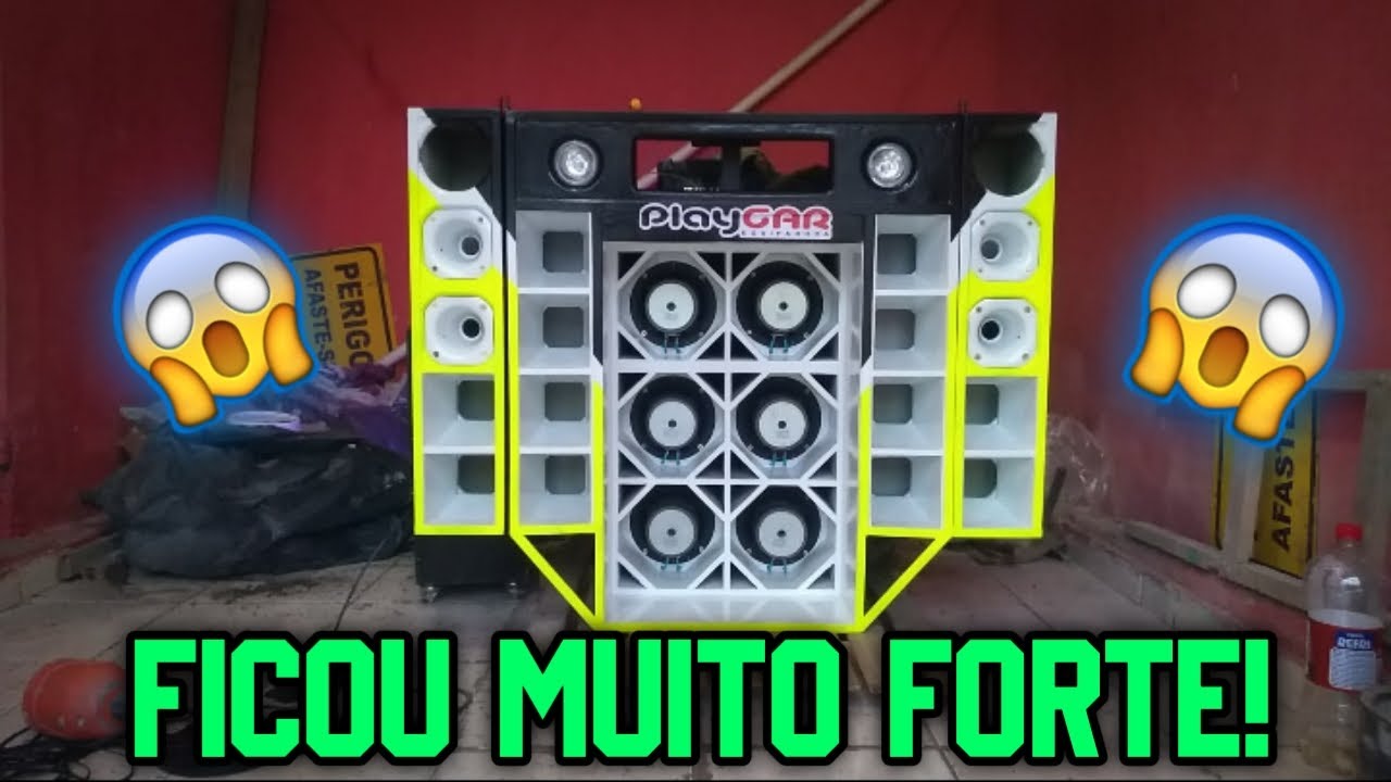 FIZ MUDANÇAS NO MEU MINI PAREDAO, CROSSOVER STETSOM+ MUDEI OS GRAVES+  TESTANDO MINI PAREDAO 