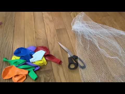 Making a D.I.Y. Fish Net Stress Ball! - instructions on how to make it!