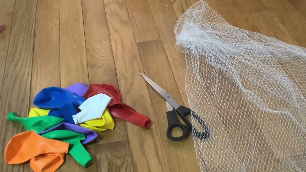 Making a D.I.Y. Fish Net Stress Ball! - instructions on how to make it!