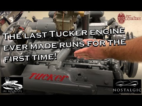 The last Tucker automobile engine runs for the first time!