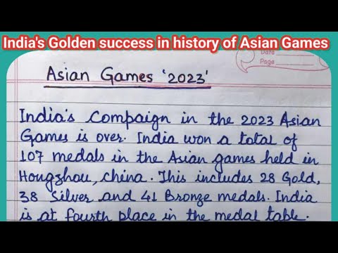 essay on asian games 2023