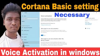 Voice Activation In privacy setting | Cortana uses in windows 10| The AB screenshot 4