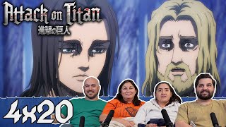 Attack on Titan 4x20 Group Reaction | "Memories of the Future"