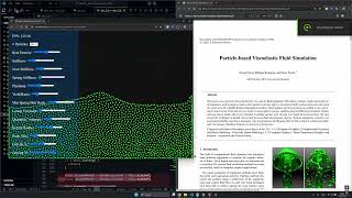 open-source particle-based viscoelastic fluid simulation implementation