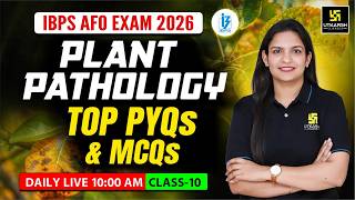Plant Pathology PYQs & MCQs #10 | IBPS AFO 2026 | Meenakshi Ma’am | Utkarsh Agriculture Classes