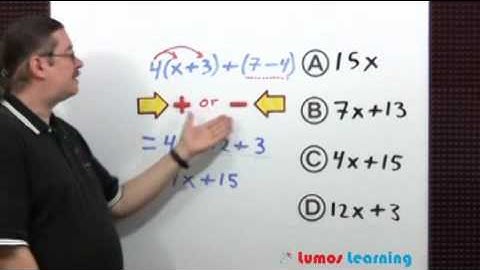 Grade 7 Math Multiple Choice Sample Question - LumosTestPrep.com LumosLearning.com