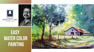 EASY WATER COLOR PAINTING | WATER COLOR DEMO