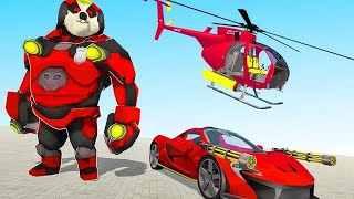 Panda Robot Helicopter Transform Battle Games | Android Gameplay screenshot 2