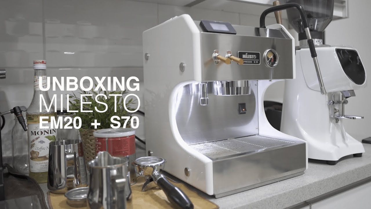 Unboxing] Milesto Em20 Espresso + S70 Grinder - YouTube