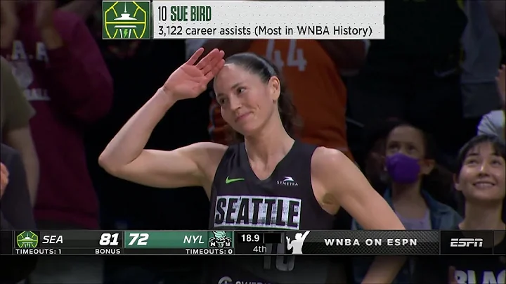 Sue Bird Hits Final Shot In New York To Clinch Win, Crowd Gives Standing Ovation Saluting Her Career