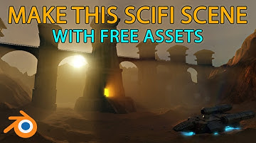 Make this epic sci-fi scene with free assets in Blender