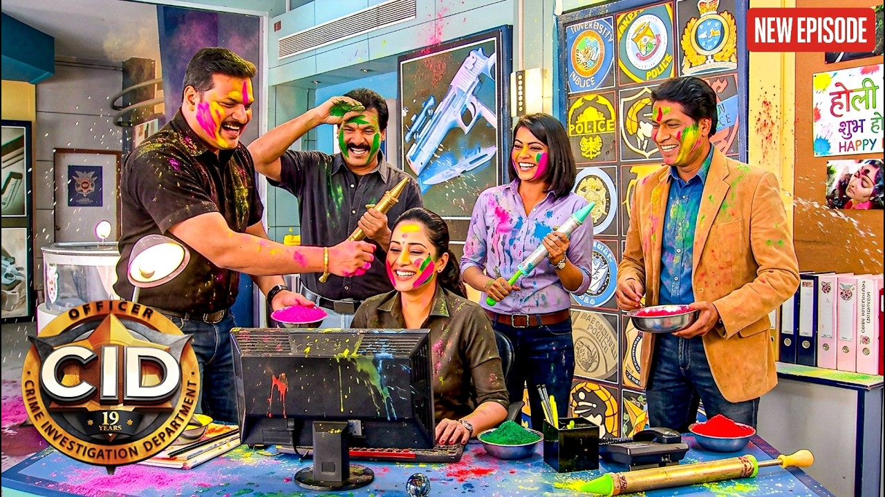पूरी CID टीम ने मिलकर मनाई ऑफिस में होली || CID || Latest Episode