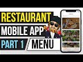 Let's Build A Restaurant App (No-Code Project) - Part 1 - The Menu!
