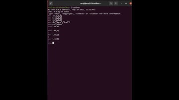 Python inbuilt(predefined) functions #38 - len()