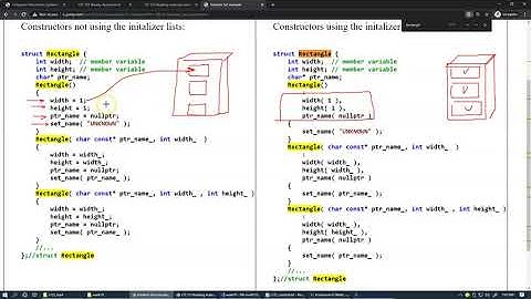 10.1 C++ constructor initializer list