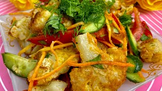 “Гул карамли салат”мазали ёқимли мехмонбоб салат очень вкусно салат!!!