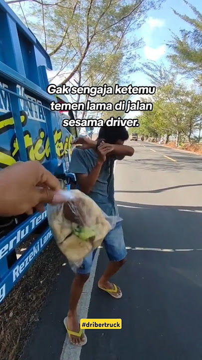 momen haru ketika mantan driver truck bertemu teman seperjuangan ‼️‼️#driver #teman #sahabat #haru