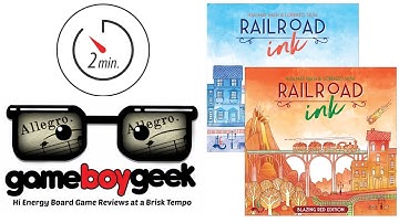 Railroad Ink (2-min Allegro) Review with the Game Boy Geek