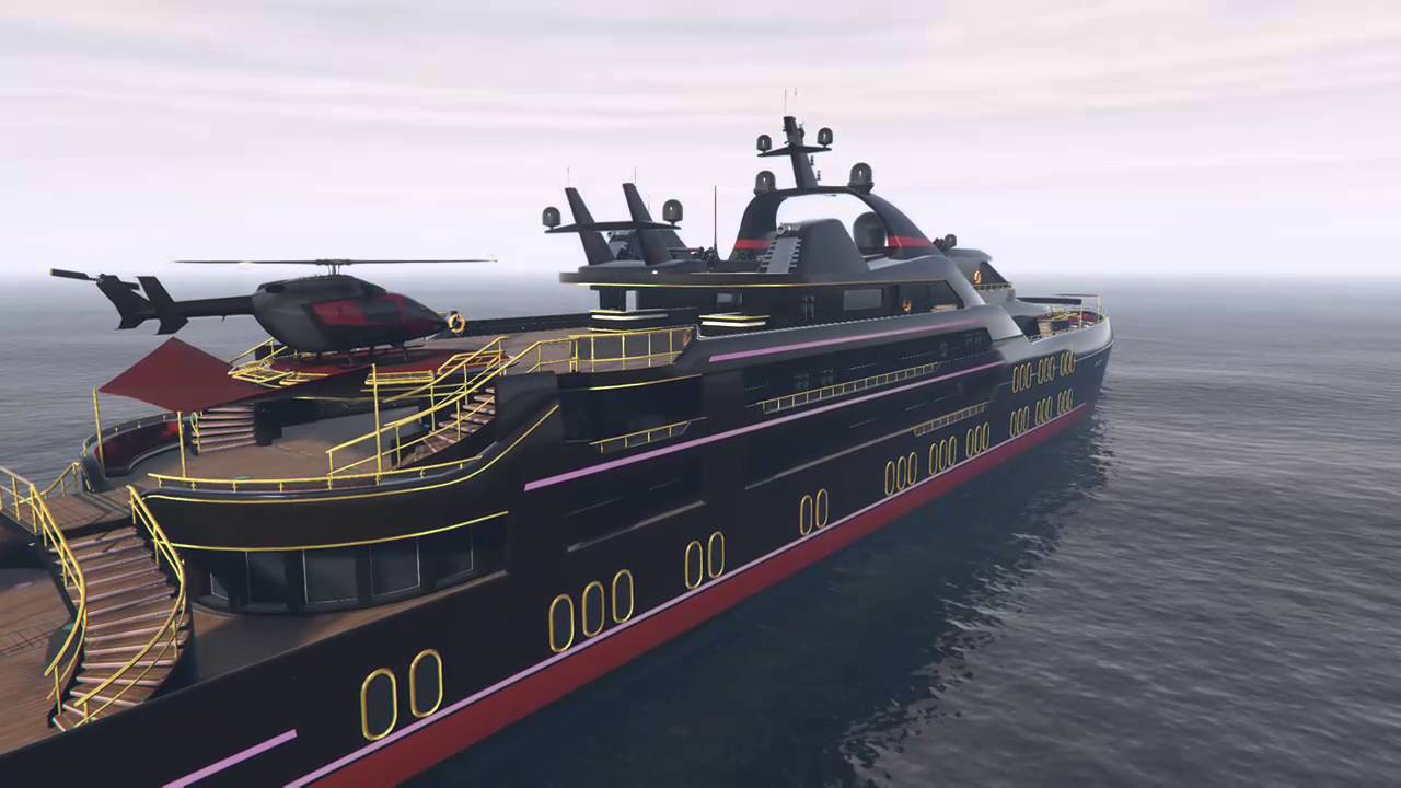 Grand Theft Auto V TOURING THE YACHT YouTube
