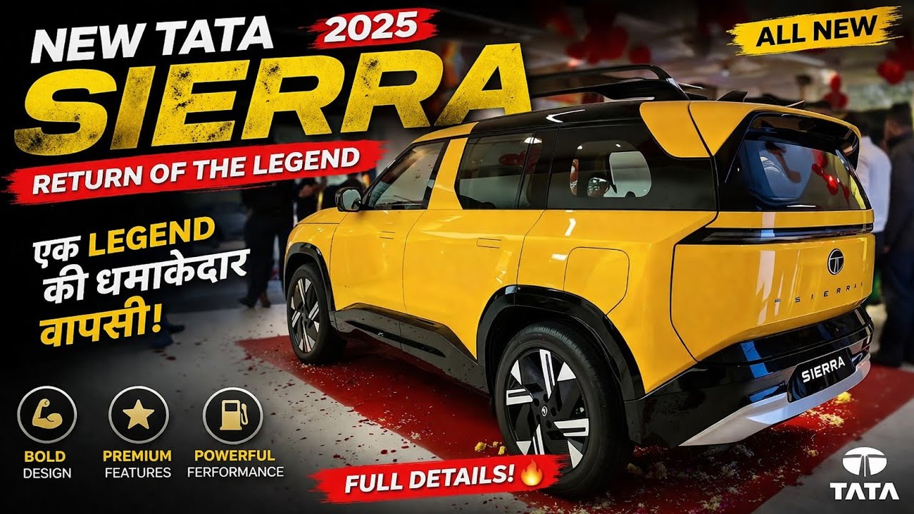 New Tata Sierra 2025 Return of the Legend! 🔥 Full Exterior & Interior ...
