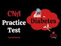 Cna practice test  diabetes  learnwithnicole