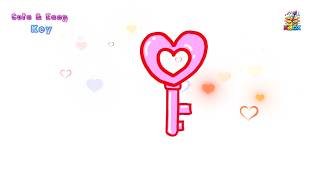 Drawing Valentine's Heart-Shaped Key 🔑❤️ |  Cute  Drawing screenshot 5