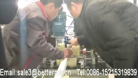 Thermal break Aluminum window profile knurling machine LKC01