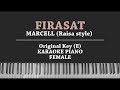 Firasat - Raisa / Marcel (KARAOKE PIANO)