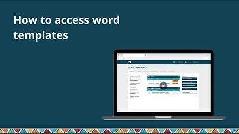 How to access word templates