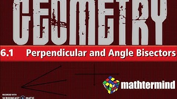BIM Geometry 6-1 Perpendicular and Angle Bisector (Intro)