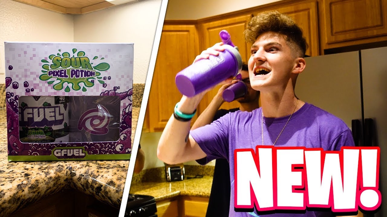 NEW ‘Sour Pixel Potion’ GFUEL FLAVOR Reveal + Review! (Sour Grape GFUEL)