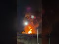 Vehicle Explodes on Gardiner at Ellis #toronto #ontario #canada #torontolife #automobile #shorts