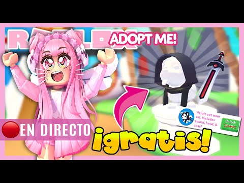 Regalo Set Heroico Para Tu Mascotas Y Pociones Gratis En Adopt Me Roblox En Directo - mi personaje si tubiera robux xd roblox