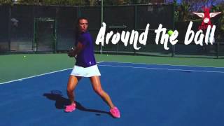 How to do the 4 Corners Tennis Drill - Tennis Tip by Amanda Fink