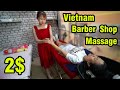 Vietnam Barber Shop ASMR Massage Face & Wash Hair with Pretty Girl
