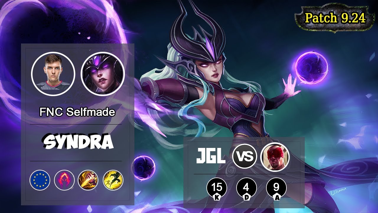 FNC Selfmade Syndra Jungle VS Lee Sin | LOL | S9 EUW Challenger - Full Gameplay