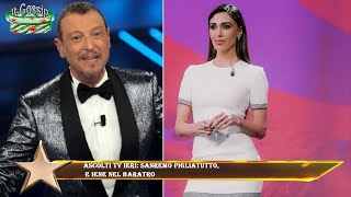 Ascolti tv ieri: Sanremo pigliatutto,  e Iene nel baratro