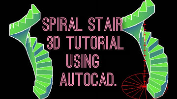 How to design a 3D Spiral Staircase with AutoCAD (simplified approach)