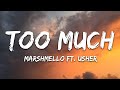 Marshmello x Imanbek - Too Much (Lyrics) ft. Usher