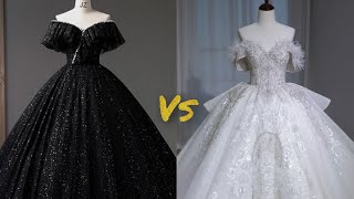 choose between white and black (this or that ) hard choices { accessories,dresses,food...)