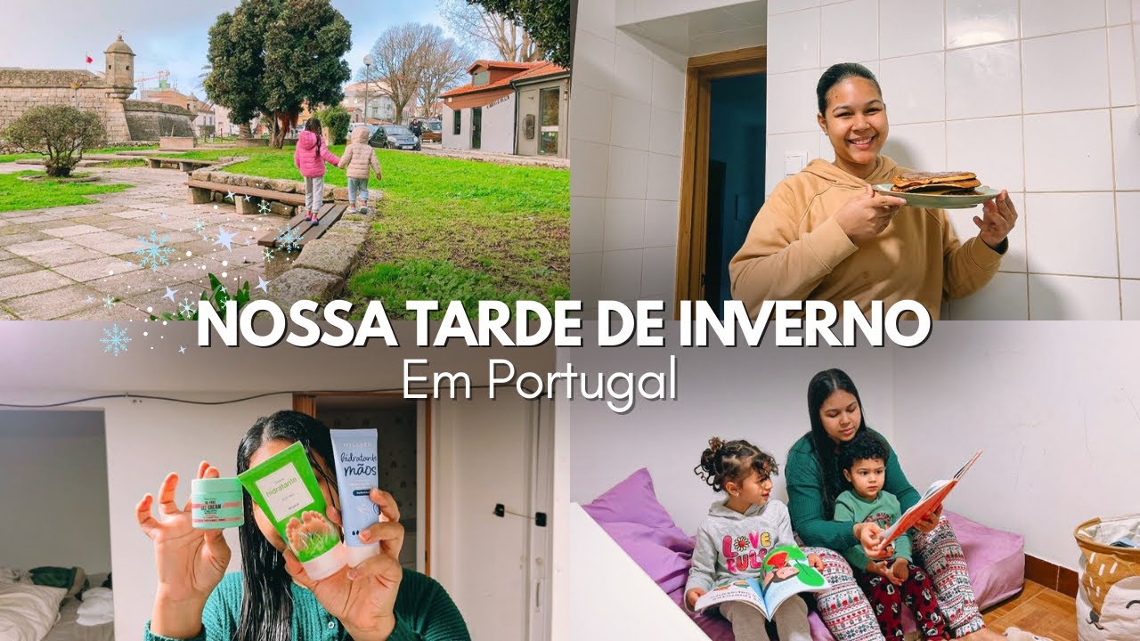 Tarde de inverno em Portugal com as crianças ❄️ Pracinha, comida e autocuidado