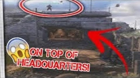 Call of Duty WWII how to get on top of the HQ in HeadQuarters!!!!