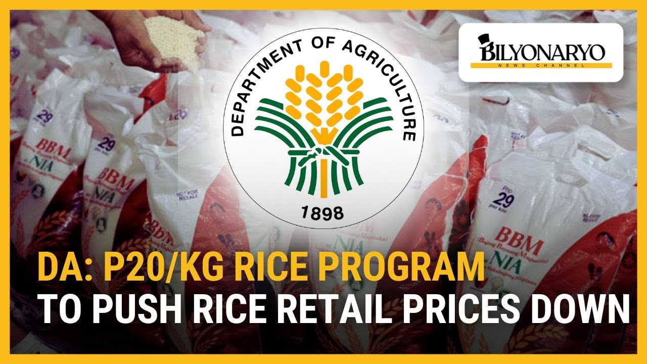 DA: P20/kg rice program to push rice retail prices down | Business 360 ...