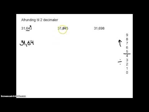 Video: Hvordan afrunder man et tal til to væsentlige tal?