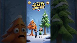 Why Pine Trees Stay Green 🌲❄️ #CuriousKidsQuest #ScienceForKids #PineTrees #WinterScience #KidsShort
