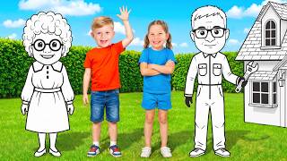 paper world adventure kids emoji hunt