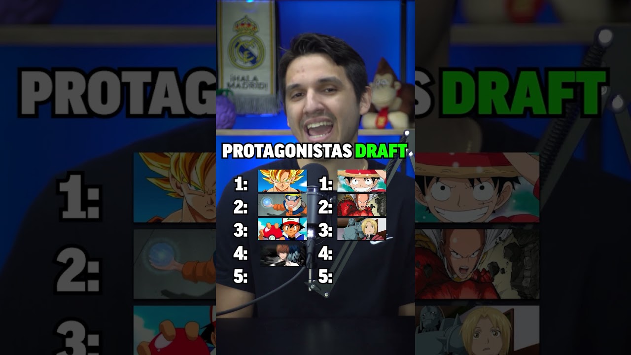 PROTAGONISTAS DE ANIME DRAFT!! #TRIVIA #ANIMES #NARUTO #ONEPIECE