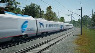 Amtrak Northeast Corridor High Speed TSW3 Acela Express ride Training Center Railfanning